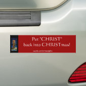 Autocollant pare-chocs Christian CHRISTMAS (En voiture)