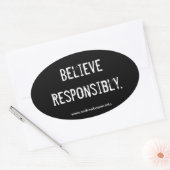 autocollant pare-chocs "Croyez de manière responsa (Enveloppe)