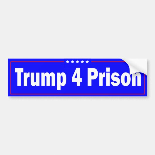 Autocollant pare-chocs de la prison Trump 4 (Devant)