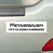 Autocollant pare-chocs de métaversalisme 3 (En voiture)