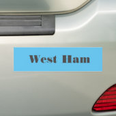 Autocollant pare-chocs de voiture West Ham (En voiture)