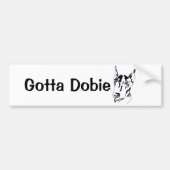 Autocollant pare-chocs Doberman Pinscher (Devant)