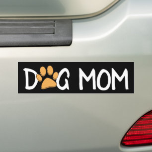 Autocollant pare-chocs du logo de maman chien ador