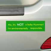 Autocollant pare-chocs environnemental (En voiture)