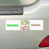 Autocollant pare-chocs Hakuna Matata (En voiture)