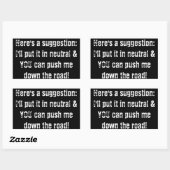 autocollant pare-chocs ne m'efface pas (Feuille)