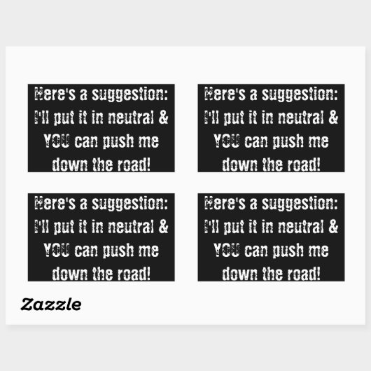 autocollant pare-chocs ne m'efface pas (Feuille)