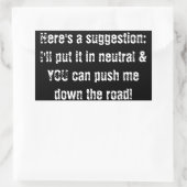 autocollant pare-chocs ne m'efface pas (Sac)