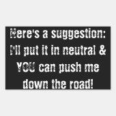 autocollant pare-chocs ne m'efface pas (Devant)