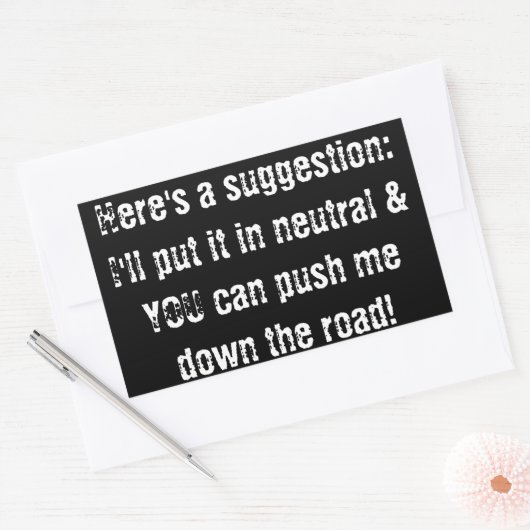 autocollant pare-chocs ne m'efface pas (Enveloppe)