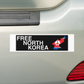 Autocollant pare-chocs nord-coréen libre (En voiture)