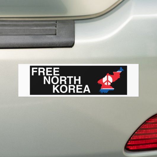 Autocollant pare-chocs nord-coréen libre (En voiture)