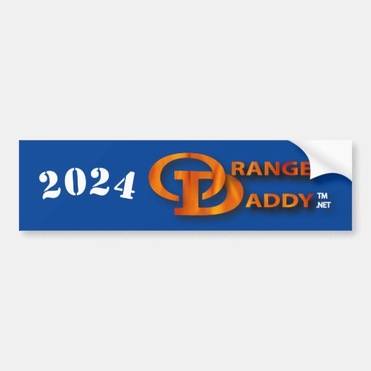Autocollant pare-chocs Orange Daddy 2024 (Devant)