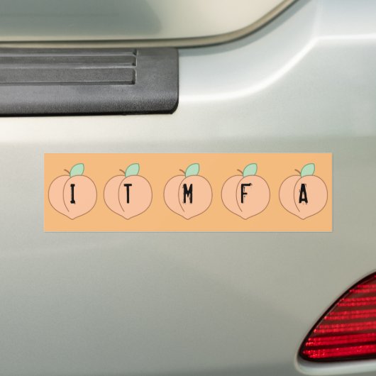 Autocollant pare-chocs orange ITMFA (En voiture)