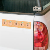 Autocollant pare-chocs orange ITMFA (Sur camion)