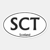 Autocollant pare-chocs ovale SCT Scotland (Devant)