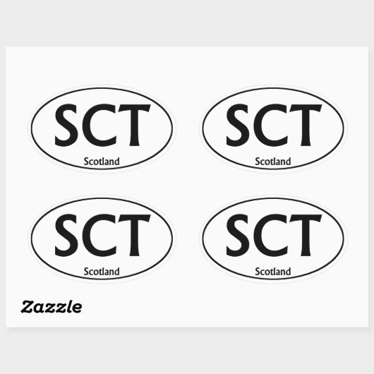 Autocollant pare-chocs ovale SCT Scotland (Feuille)