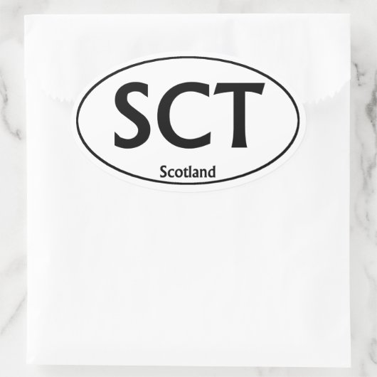 Autocollant pare-chocs ovale SCT Scotland (Sac)