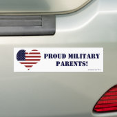 Autocollant pare-chocs Patriotic Fiers Parents Mil (En voiture)