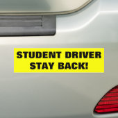 Autocollant pare-chocs pour conducteur étudiant (En voiture)