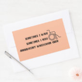 Autocollant pare-chocs pour fauteuil roulant ambul (Enveloppe)