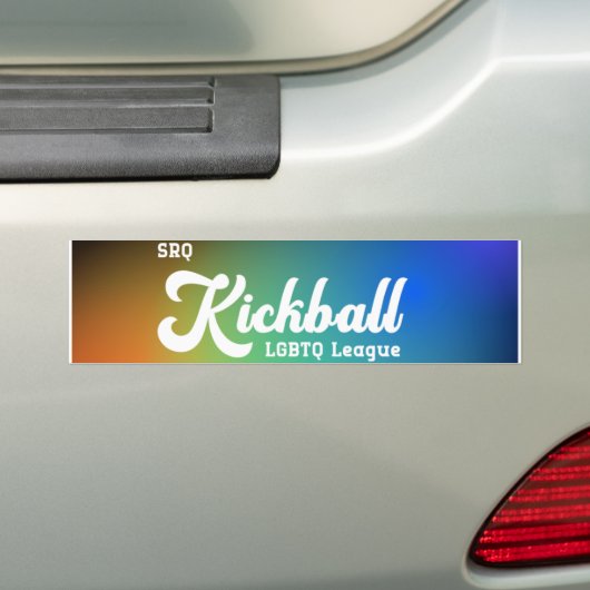 Autocollant pare-chocs SRQ Kickball (En voiture)