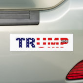 Autocollant pare-chocs Trump 2020 (En voiture)