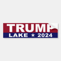 Autocollant pare-chocs Trump Lake 2024