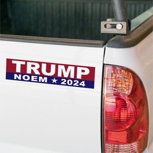 Autocollant pare-chocs Trump Noem 2024 (Sur camion)