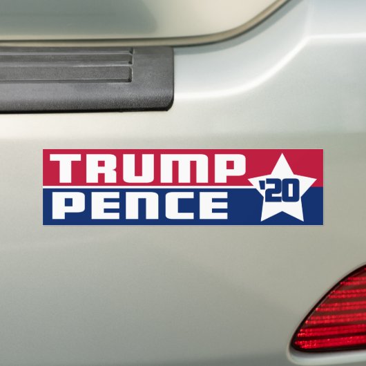 Autocollant pare-chocs Trump Pence 2020 (En voiture)
