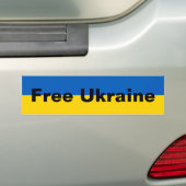 Autocollant pare-chocs Ukraine libre (En voiture)