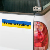 Autocollant pare-chocs Ukraine libre (Sur camion)