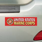 Autocollant pare-chocs USMC Red Seal (En voiture)