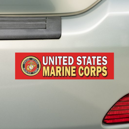Autocollant pare-chocs USMC Red Seal (En voiture)