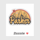 Autocollant Parker, Arizona (Feuille)