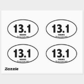 Autocollant parodique semi-marathon (Feuille)