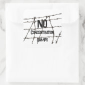 Autocollant Pas de camps de concentration (Sac)