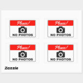 Autocollant Pas De Photos Svp (Feuille)