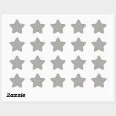 Autocollant Pastel Grey Star (Feuille)