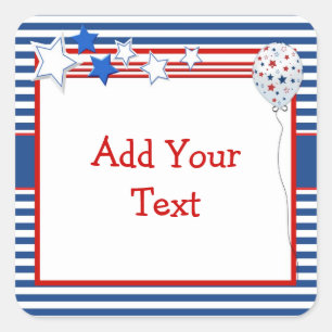 Autocollant Patriotic Stars and Stripes