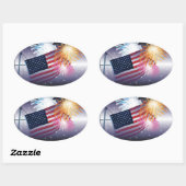 Autocollant Patriotic USA (Feuille)