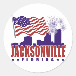 Autocollant patriotique de Jacksonville la Floride