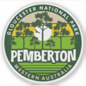 Autocollant Pemberton, Australie occidentale (Devant)