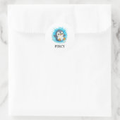 Autocollant Percy le Manchot – Étiquette de nom d' (Sac)