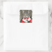 Autocollant père Noël Helper Cat (Sac)