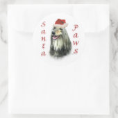 Autocollant Père Noël Paws afghan (Sac)