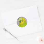 Autocollant Perruche Jaune (Enveloppe)