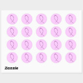 Autocollant personnalisable au ruban violet (Feuille)