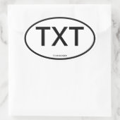 Autocollant personnalisable [autocollant de la vil (Sac)