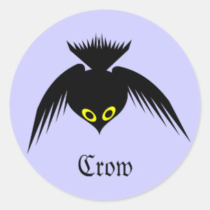 Autocollant personnalisable Crow